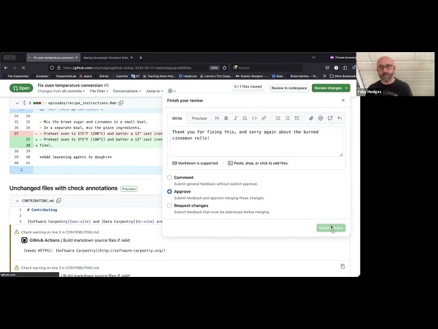 Resolving Merge Conflicts on a Pull Request