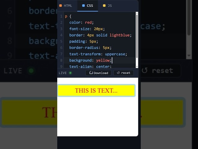 HTML Paragraph Tag CSS #coding #htmltutorial #csstutorial