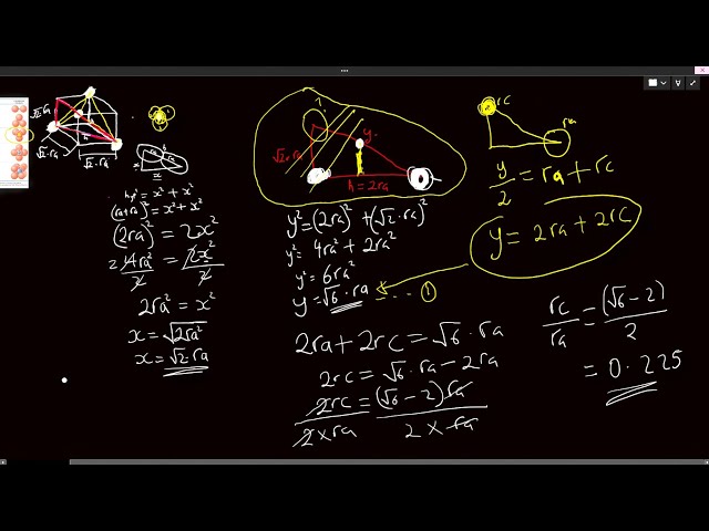 Calculating Cation-Anion Radius Ratios for Tetrahedral Coordination Number 4