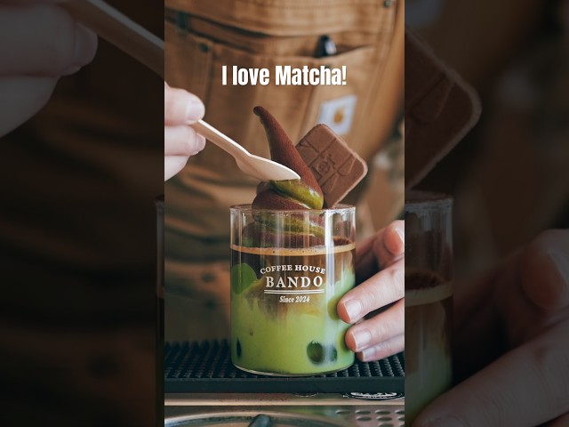 Do you like Matcha? 🌱 #cafevlog #coffee #matcha