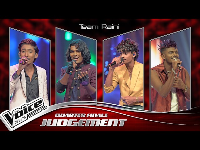 The Judgement | Team Raini | Quarter finals | The Voice Teens Sri Lanka S3