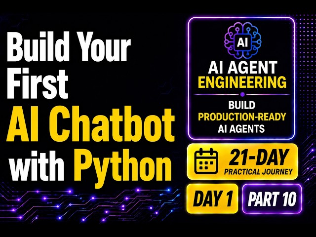 Day 1 – Part 10 (Practical 2) : Build Your First AI Chatbot with Python
