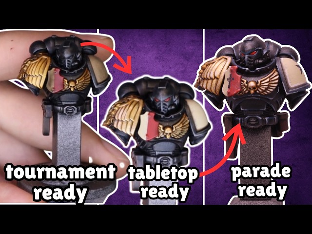 How to paint Black Templars for Warhammer 40k! Beginner, Intermediate and Advanced Level!
