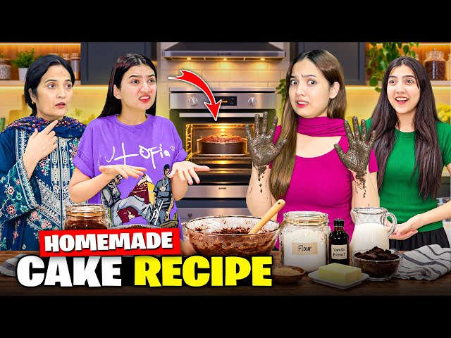 Homemade Cake Recipe Disaster😰😱|Eating Black Food Gone Wrong😭🖤|Air Frier Kharab Hogia😡💔|Sistrology