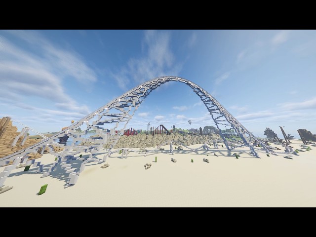 Falcon's Flight in Minecraft with Create Coasters Simulated!