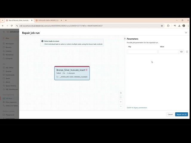 Debugging Failed Databricks Workflows