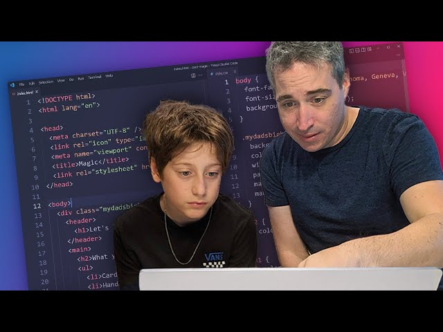 Teaching my 11-year-old HTML & CSS