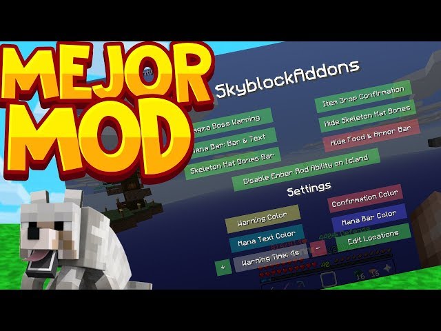 MEJOR MOD SKYBLOCKADDONS - #11 - Hypixel Skyblock