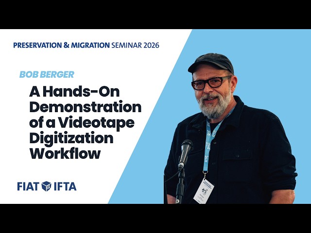 A Hands-On Demonstration of a Videotape Digitization Workflow