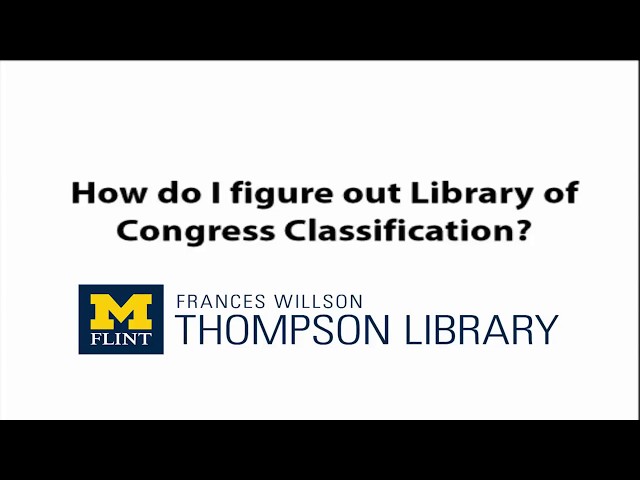 How to Read a Library of Congress Classification Call Number