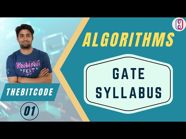 Book, Syllabus, Weightage Analysis | Syllabus Discussion for GATE | Algorithms (DAA) | GATE CSE