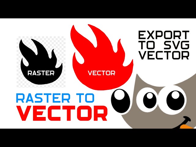 HOW TO CONVERT RASTER TO VECTOR IN GIMP 2026