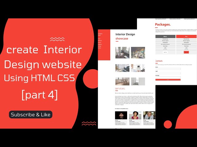 Create Interior Design Website Using [ HTML CSS ] [ part 4 ] With Source Code