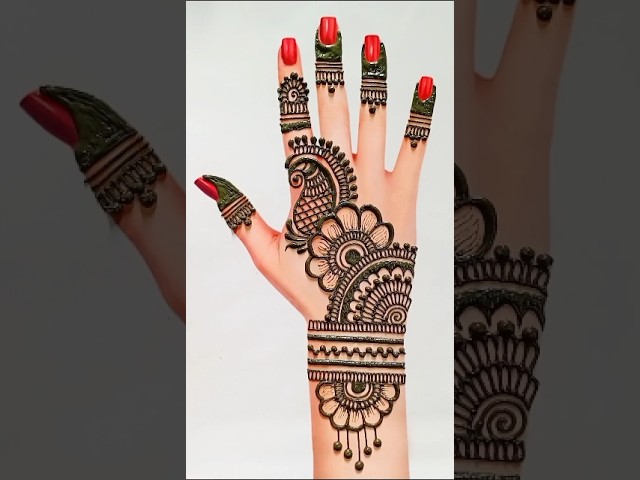 Beautiful Mehndi Design Back Hand #mehndi #viralvideo #trending #ytshorts #shorts