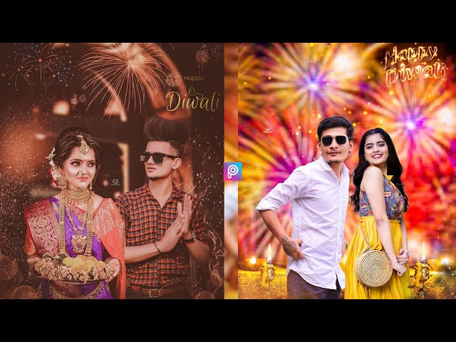 Happy Diwali Photo Editing Tutorial in PicsArt & Lightroom Mobile | Dipawali Special Photo Editing