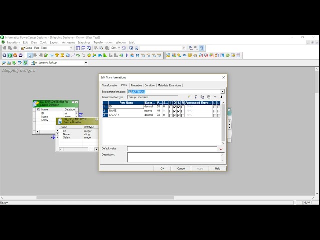 Dynamic Lookup Transformation in Informatica