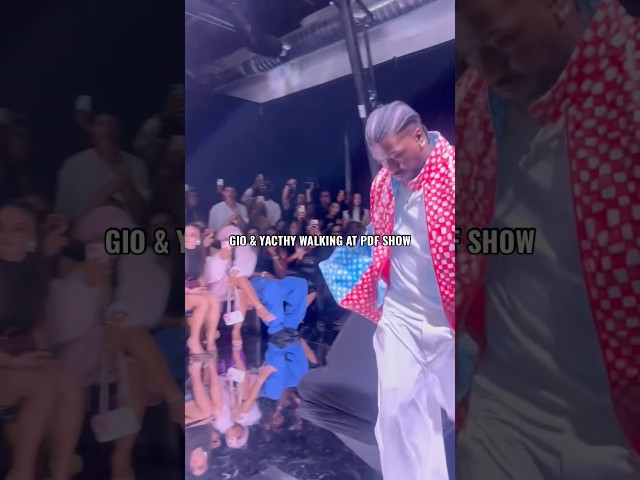Gio & Lil Yachty hit the runway @ PDF show 👀 #nyfw #gld #pdf