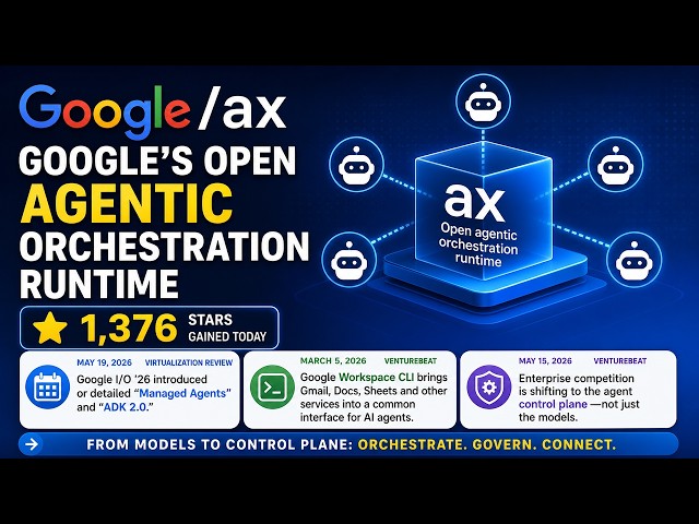 google/ax — Google's open agentic orchestration runtime

Create an accurate, engaging explainer vide