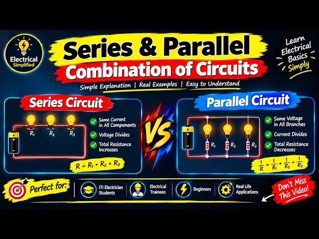 Series & Parallel Combination of Circuits Explained