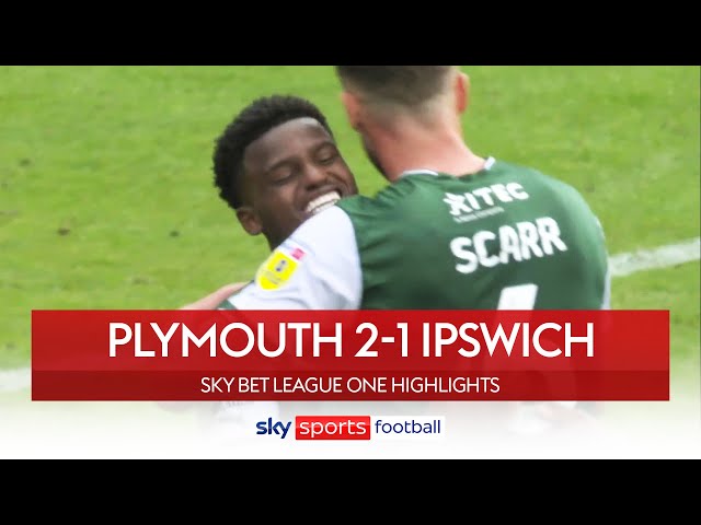 Whittaker hits winner to send Argyle top | Plymouth 2-1 Ipswich | EFL League One Highlights