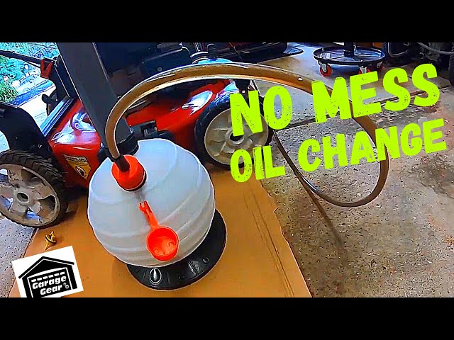 CHANGE THE OIL IN YOUR SMALL ENGINE WITHOUT MAKING A MESS! Use An Oil Extractor!