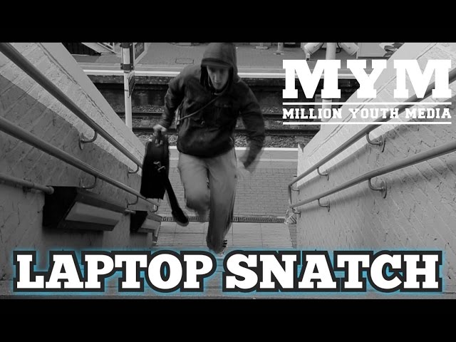 Boy snatches laptop on the train | MYM