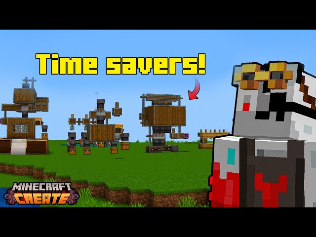 5 STARTER Farms YOU NEED in the Minecraft Create mod!