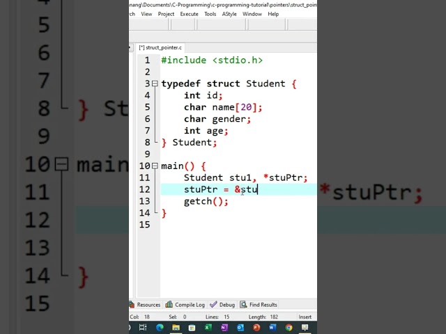 C Programming Structure and Pointer