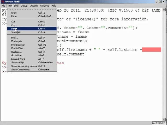 Python Training | Classes - Object-Oriented Python Programming