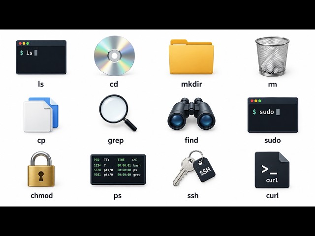Every Major Linux 🐧 Command Explained in 12 Minutes 💻