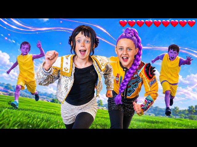 KPop Demon Hunters Invasion Game With Rumi & The Fun Squad! Race to Save Rumi & Her Fan!