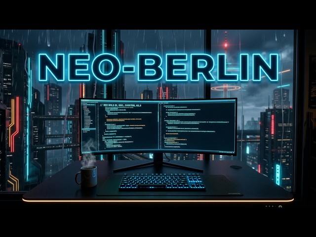 3 AM Coding in Neo-Berlin • Industrial Ambient & Cold Rain [1 Hour]