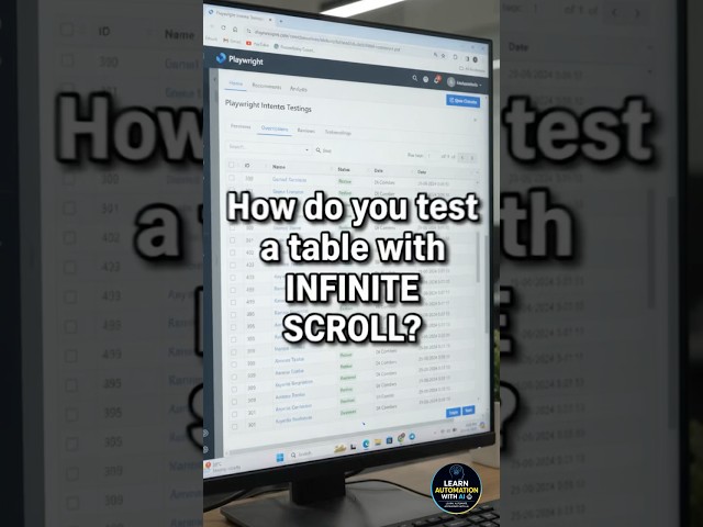 How Do You Test an Infinite Scroll Table in Playwright?