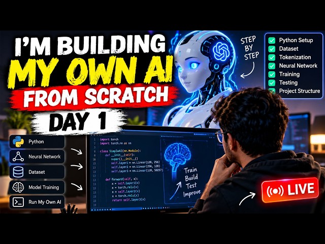 Create My Own AI From Scratch — Day 1 | Building AI Without ChatGPT/API
