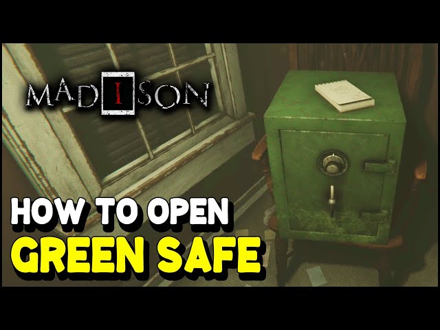 Madison How to open GREEN SAFE (Green Safe Code)