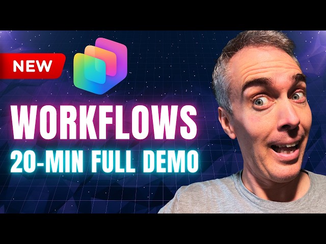 NEW Workflows Feature In Copilot Studio (20-Min Full Demo)