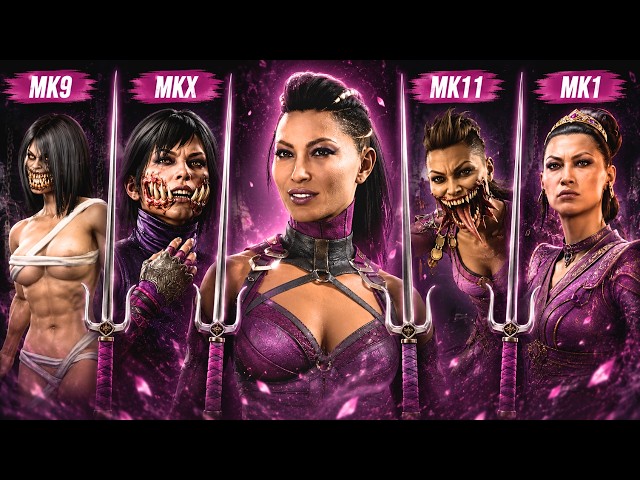 Mileena's evolution in Mortal Kombat 9, X & 1