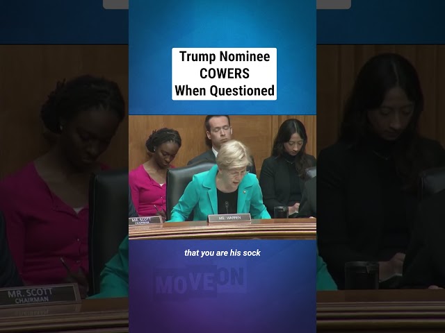 'Tough Guy" Trump Nominee COWERS Under Questioning