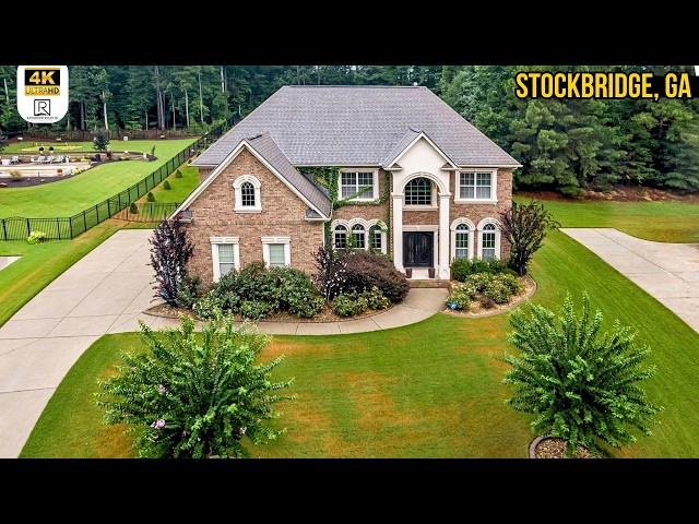 You Won't Believe This $550K Home For Sale in Stockbridge GA - 4 Sided Brick Executive Home!