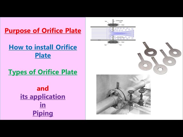 Types of Orifice plates | Piping
