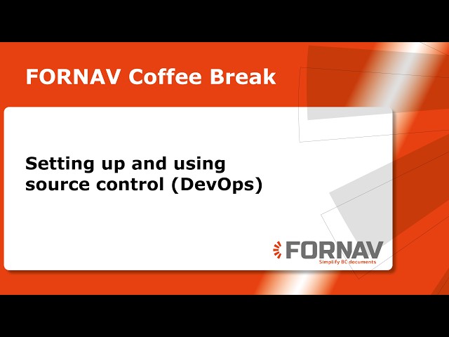 Setting up and using source control (DevOps)