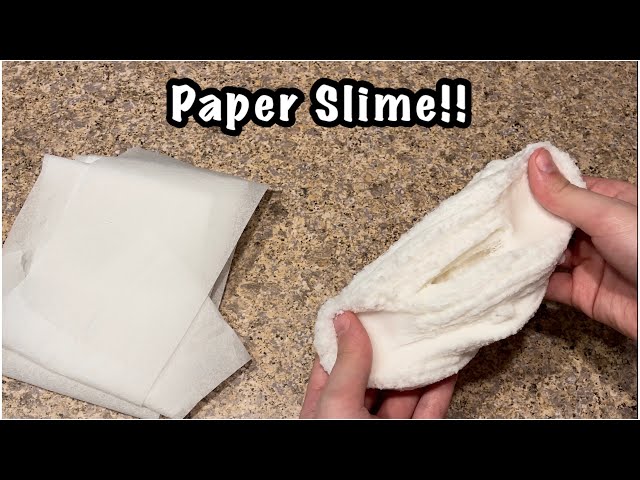 Toilet Paper Slime!? 🧻🫢🫧 How To Make NO GLUE Paper SLIME With 2 INGREDIENTS!!
