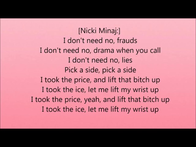 Nicki Minaj, Drake, Lil Wayne - No Frauds (Lyrics)