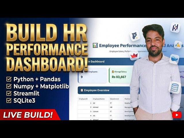 Employee Performance & Salary Analysis Project Using Python | Pandas, NumPy, Streamlit & SQLite3
