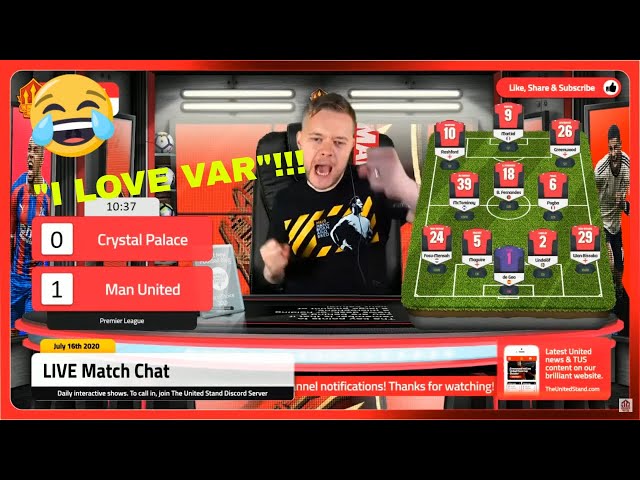 MARK GOLDBRIDGE REACTS TO VAR AS MAN UTD WIN!
