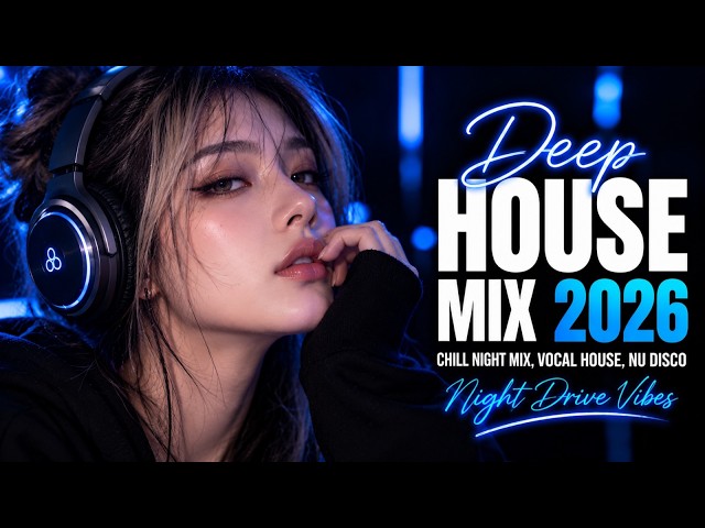 LIVE 24/7 | Deep House Mix 2026 🔥 Luxury Vocal House, Nu Disco & Night Drive Vibes