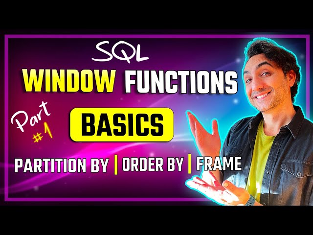 SQL Window Functions Basics (Visually Explained) | PARTITION BY, ORDER BY, FRAME | #SQL Course 22