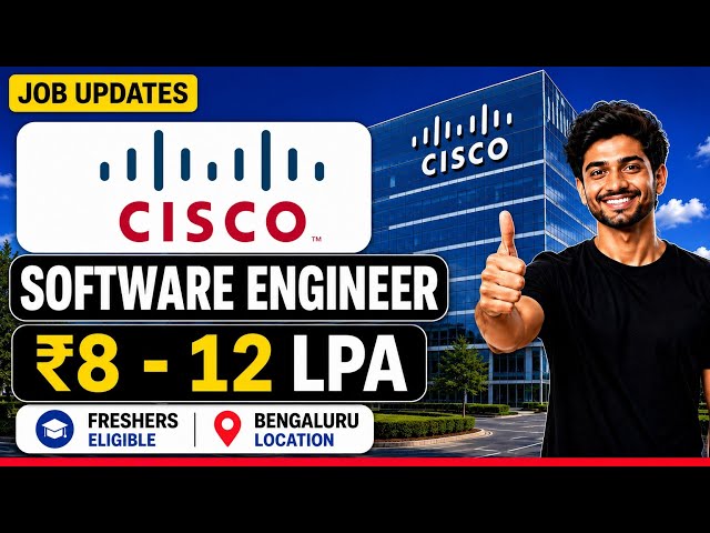Cisco Hiring 2026 | Software Engineer AI | Python & GenAI | Bangalore Jobs