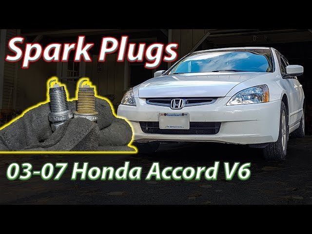 Replacing Spark Plugs 03-07 Accord V6