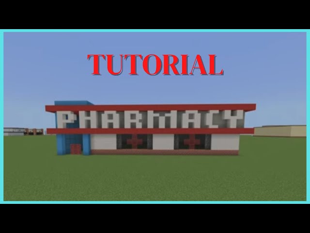 Minecraft Tutorial: How To Make A Pharmacy! (New Version)